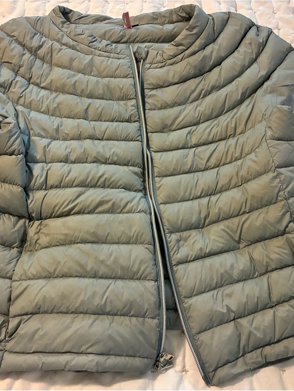 Cotes of London Light Robin’s Egg Blue Quilted Packable Puffer Jacket